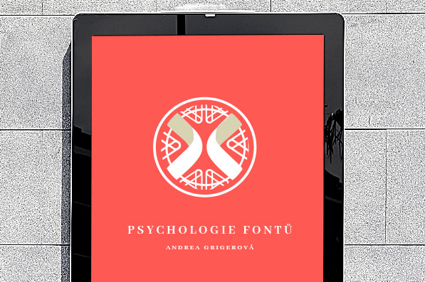 Psychologie fontů - logo na tabletu